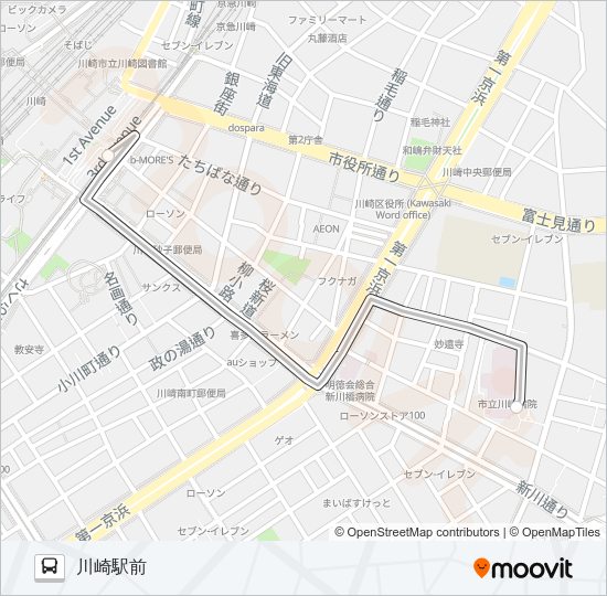 直通 Bus Line Map