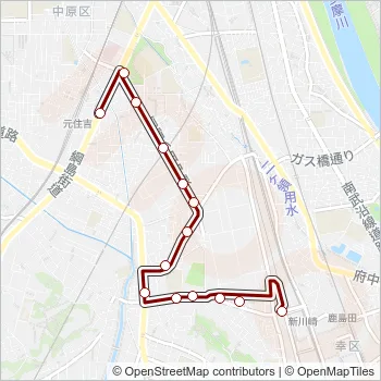 元０２ Bus Line Map