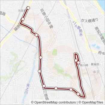 元０２ Bus Line Map