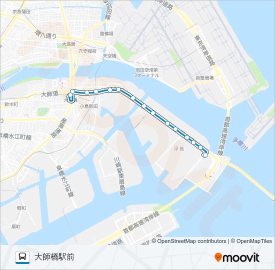 大０１ Bus Line Map