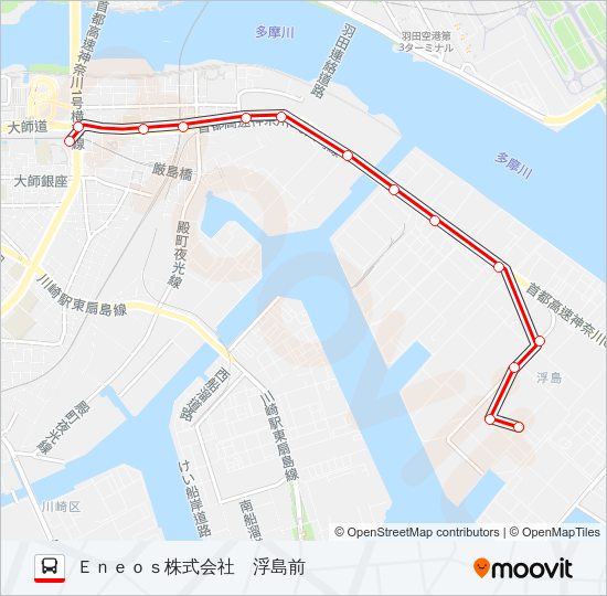 大０２ Bus Line Map