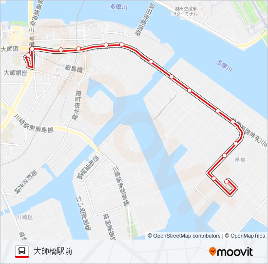 大０２ Bus Line Map
