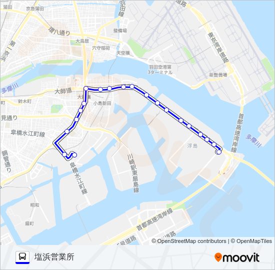 川０３ Bus Line Map