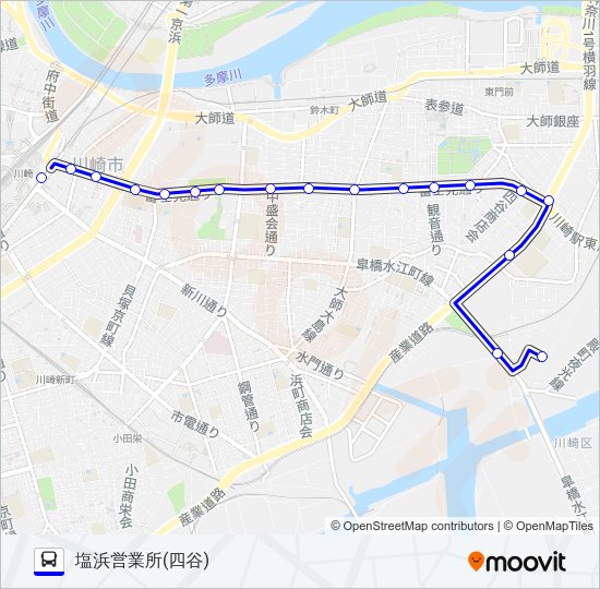 川０３ Bus Line Map