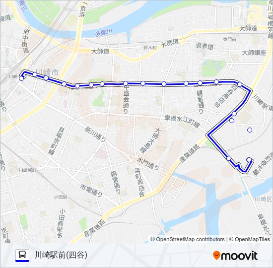 川０３ Bus Line Map