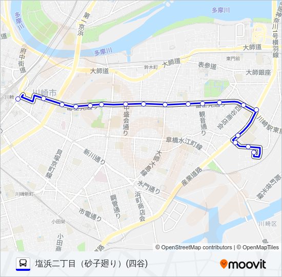 川０３ Bus Line Map