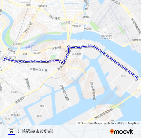 川０３ Bus Line Map