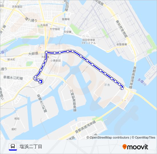 川０３ Bus Line Map