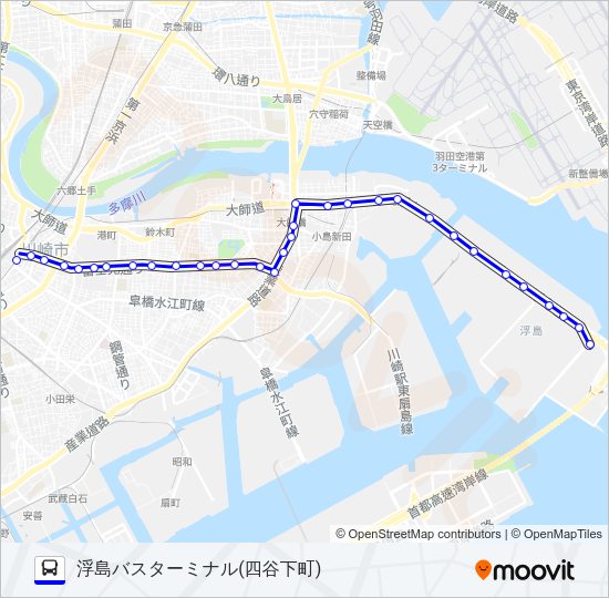 川０３ Bus Line Map