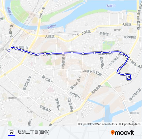 川０３ Bus Line Map
