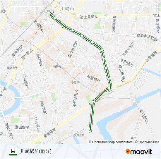 川２４ Bus Line Map