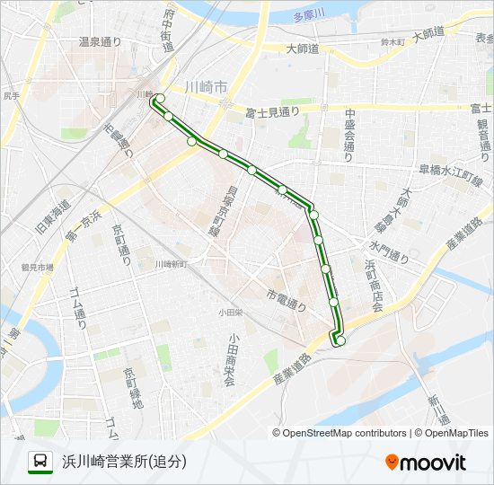 川２４ Bus Line Map