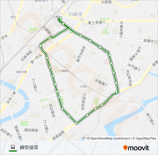 川２４ Bus Line Map