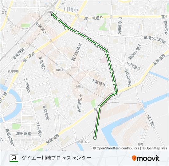 川２４ Bus Line Map