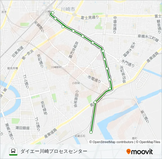 川２４ バスの路線図