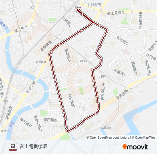 川２６ Bus Line Map