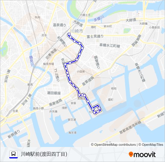 川２７ Bus Line Map