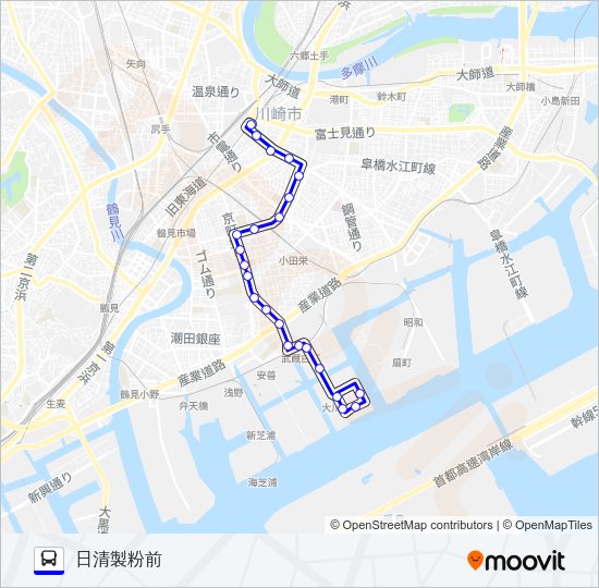川２７ Bus Line Map