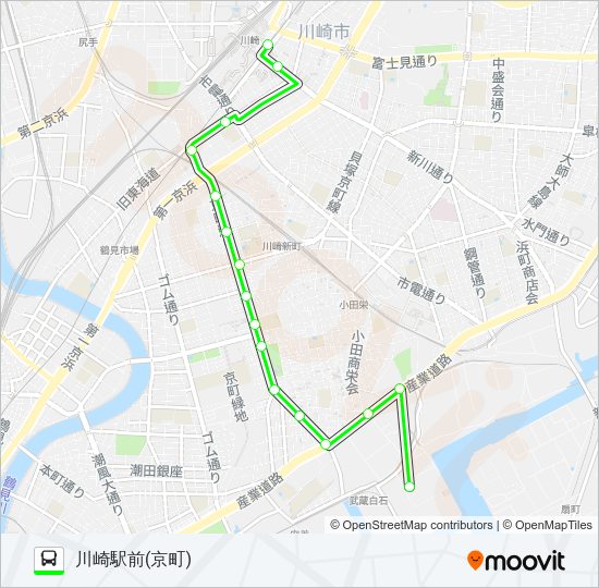 川２８ Bus Line Map