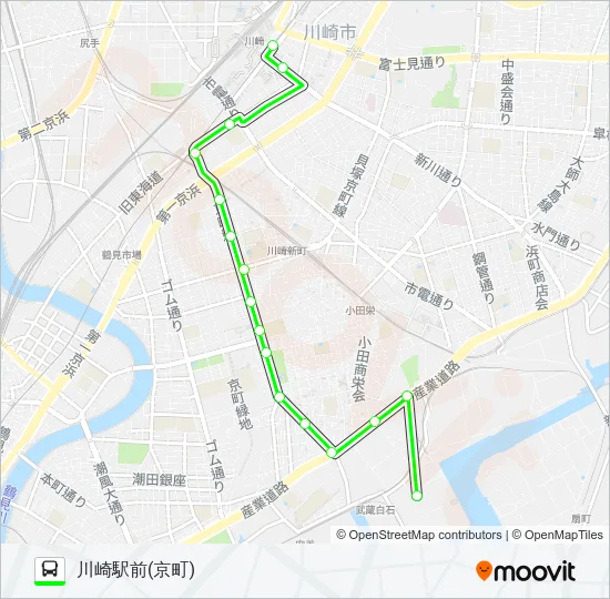 川２８ Bus Line Map