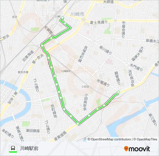 川２８ Bus Line Map
