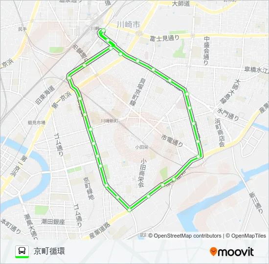 川２８ Bus Line Map