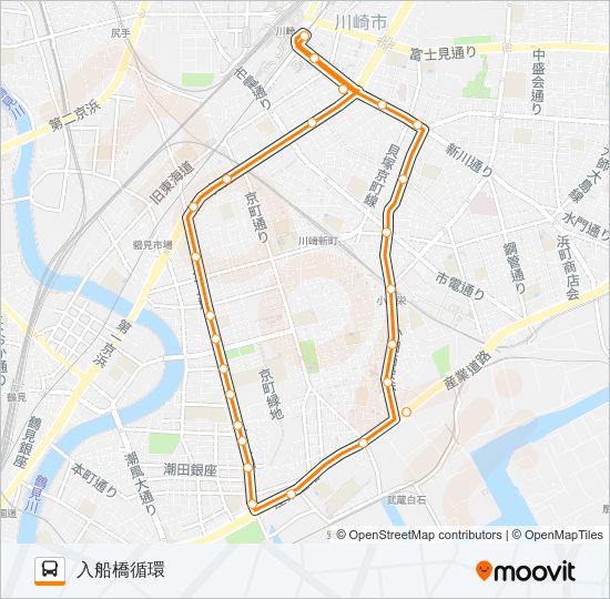 川２９ Bus Line Map