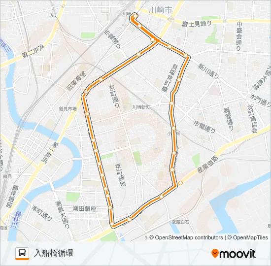 川２９ バスの路線図