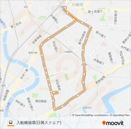 川２９ Bus Line Map