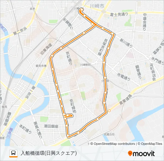 川２９ バスの路線図