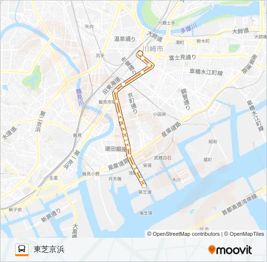 川２９ バスの路線図