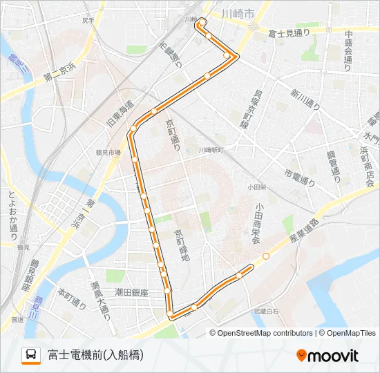 川２９ バスの路線図