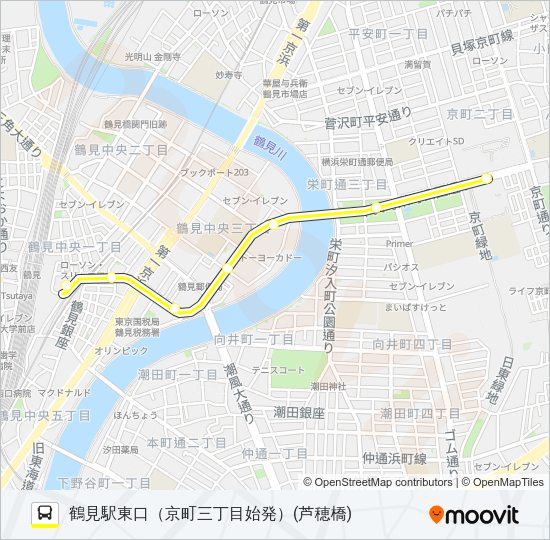 川３０ Bus Line Map