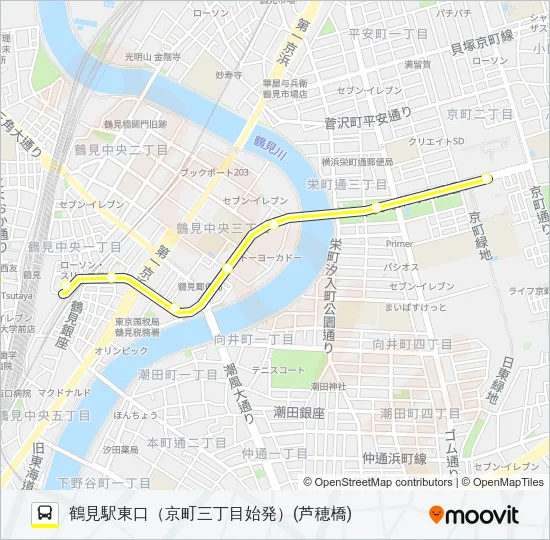 川３０ バスの路線図