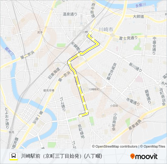 川３０ Bus Line Map