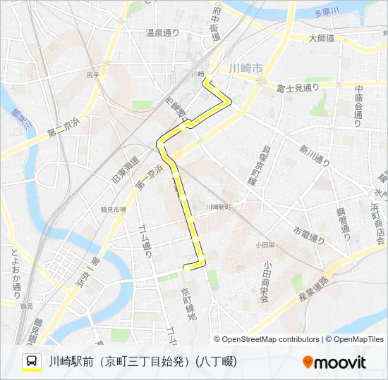 川３０ バスの路線図