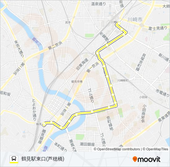 川３０ Bus Line Map