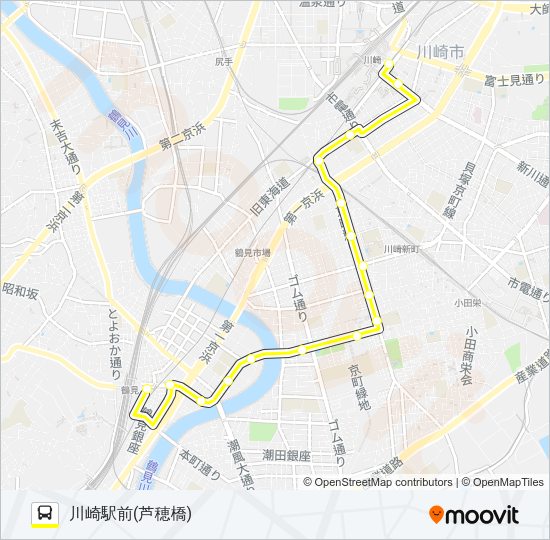 川３０ Bus Line Map