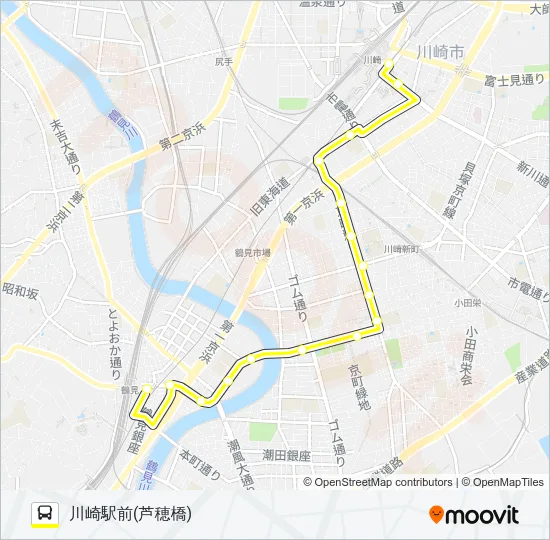 川３０ バスの路線図