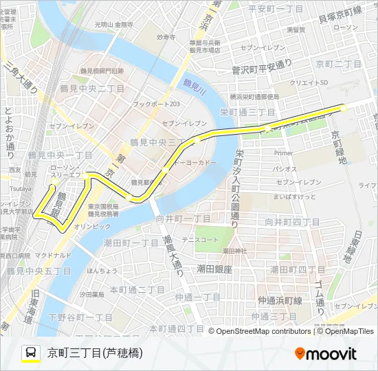 川３０ バスの路線図
