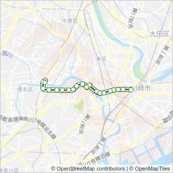 川５１ Bus Line Map