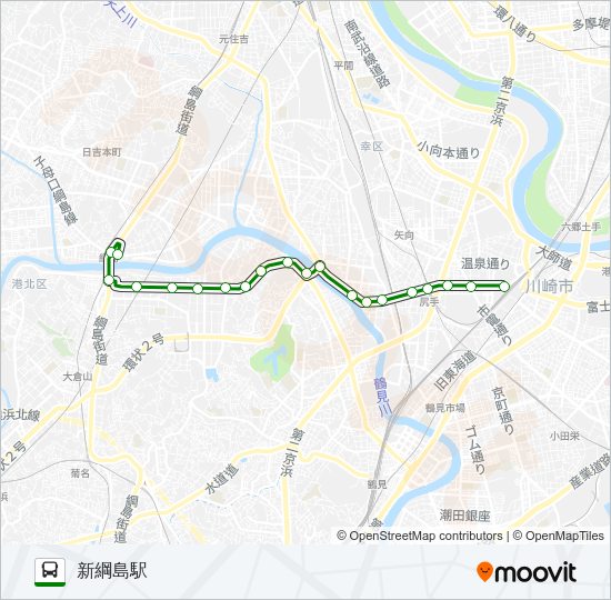 川５１ Bus Line Map