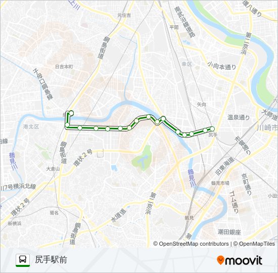 川５１ Bus Line Map