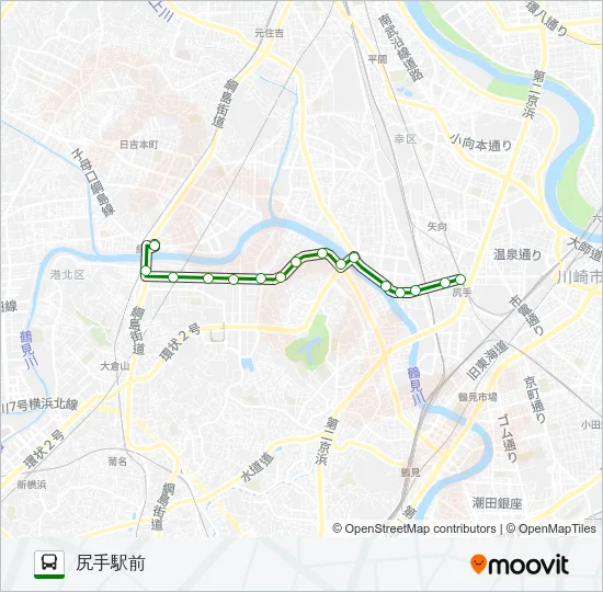川５１ バスの路線図