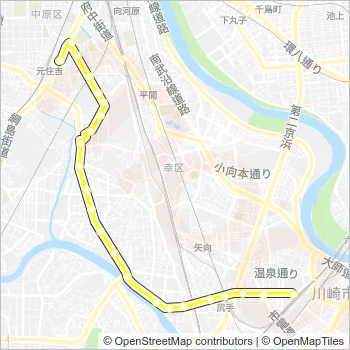 川５３ Bus Line Map
