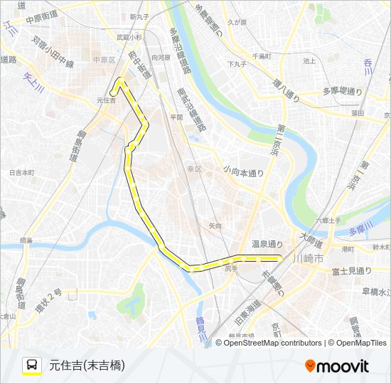 川５３ Bus Line Map