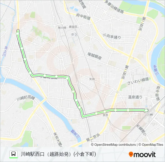 川５４ Bus Line Map