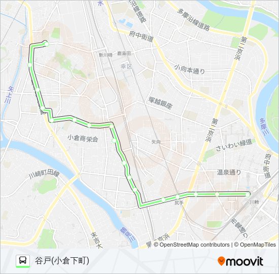 川５４ Bus Line Map