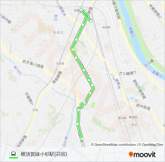 川５５ Bus Line Map