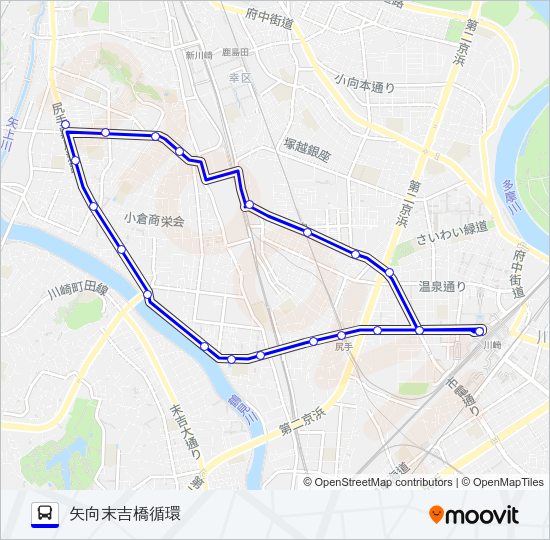 川５６ Bus Line Map